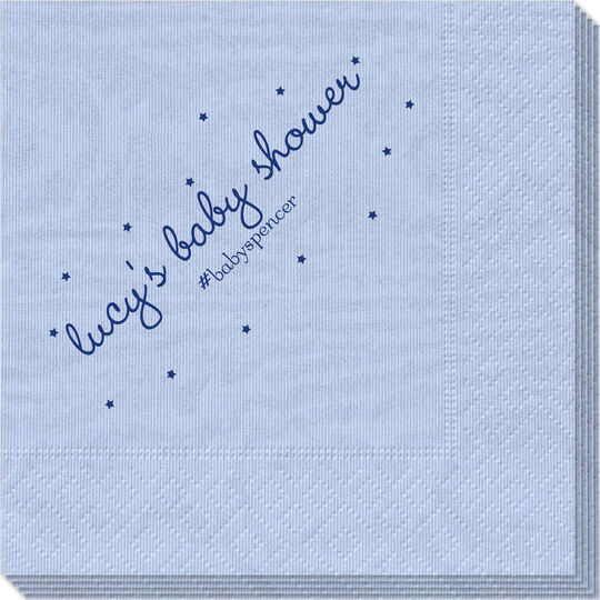 Sweet Little Stars Moire Napkins